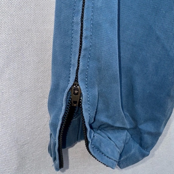 LOFT Utility Jogger Pants Women 4 Blue Belted NWOT - Picture 6 of 7